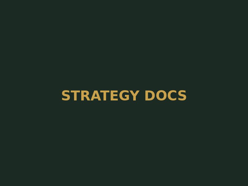Investment strategy documents