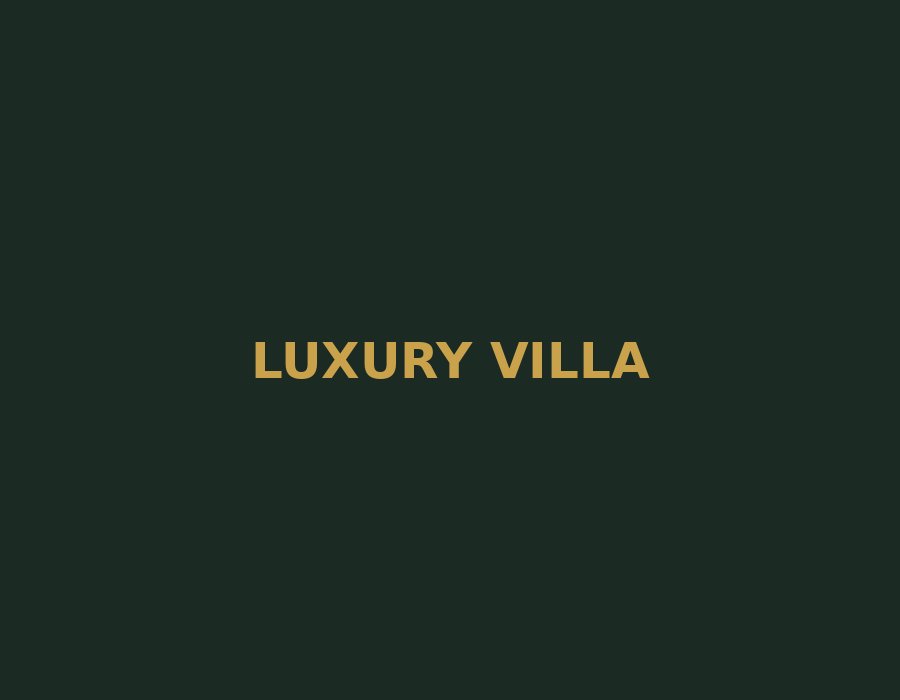 Luxury villa community